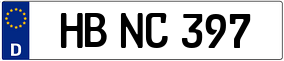 Trailer License Plate